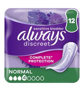 Always Discreet Incontinence Pads Normal For Sensitive Bladder x 12