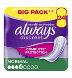 Always Discreet Incontinence Pads Women Normal x24