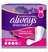 Always Discreet Incontinence Liners Normal 24, For Sensitive Bladder