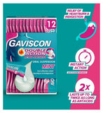 Gaviscon Double Action Heartburn & Indigestion Mint Flavour Sachets 12x10ml