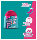 Gaviscon Double Action Heartburn & Indigestion Mint Flavour Chewable Tablets x12