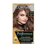 L’Oréal Paris Preference Permanent Hair Dye, Luminous Colour, Cool Iridescent Very Light Brown 6.21