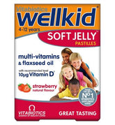 Vitabiotics WellKid Soft Jelly Strawberry Flavour - 30 Pastilles