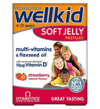 Vitabiotics WellKid Soft Jelly Strawberry Flavour - 30 Pastilles
