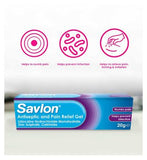 Savlon Antiseptic and Pain Relief Gel - 20g