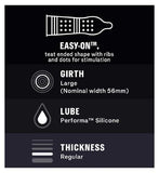 Durex Mutual Climax Condoms Silicone Lube - Regular Fit - 12 pack