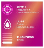 Durex Pleasure Me Ribbed & Dotted Condoms - Regular Fit -12 pack