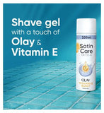 Venus Satin Care Shaving Gel for Dry Skin with Olay & Vitamin E - 200ml