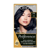 L’Oréal Paris Preference Permanent Hair Dye, Luminous Colour, Cool Black P11
