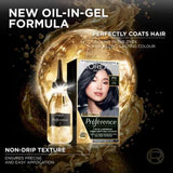 L’Oréal Paris Preference Permanent Hair Dye, Luminous Colour, Cool Black P11