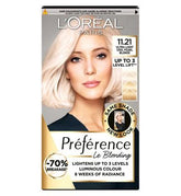 L'Oreal Paris Preference 11.21 Ultra Light Very Very Light Pearl Blonde Permanent Hair Dye
