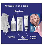 Schwarzkopf LIVE Lightener + Twist Cool Rose 101 Permanent Hair Dye