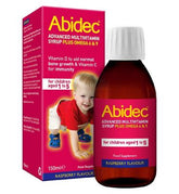 Abidec Advanced Multivitamin Syrup Plus Omega 6 & 9 Raspberry Flavour - 150ml