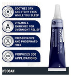 Hycosan Night - Soothing Relief and Protection against Dry, Tired and Burning Eyes While You Sleep - Preservative Free