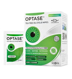 Optase Tea Tree Oil Eyelid Cleansing Wipes - for Daily Eyelid Hygiene & Relief for Tired Eyes - 20 Sterile Wipes