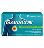 Gaviscon Heartburn & Indigestion Relief Peppermint Flavour Tablets x48
