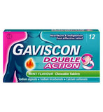 Gaviscon Double Action Heartburn & Indigestion Mint Flavour Tablets x12