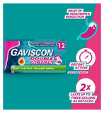 Gaviscon Double Action Heartburn & Indigestion Mint Flavour Tablets x12