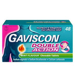 Gaviscon Double Action Mint Flavour Tablets - 48 Tablets