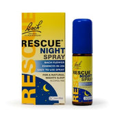 Bach Rescue Remedy Night Spray 20ml – Flower Essences for Natural Night's Sleep