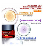 L'Oreal Paris Revitalift Laser Face Moisturiser With SPF 25 Triple Action Anti-Ageing Day Cream 50ml