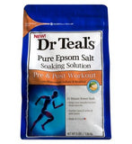 Dr Teal's Pure Epsom Salt Soaking Solution Pre & Post Workout with Magnesium Sulfate & Menthol 1.36kg