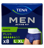 Tena Men Active Fit Pants Plus Large - 8 Pack