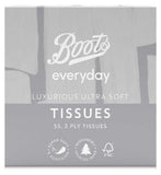 Boots Everyday Tissues 3ply Ultra Soft Cube 55 
