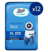 Boots Staydry Slips XL - 120 Pairs (12 Pack Bundle)