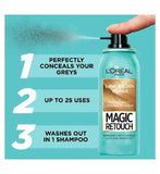 L’Oreal Paris Magic Retouch Light Golden Blonde Root Touch Up, Temporary Instant Root Concealer Spray Easy Application, 75ml