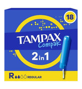 Tampax Compak Regular Tampons Applicator 18X