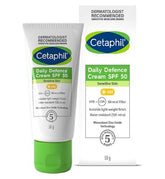 Cetaphil Daily Defence Cream SPF50, with UVA/UVB filters for Sensitive Skin, 50g