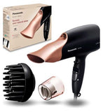 Panasonic Healthy Shine Protection Hair Dryer for Frizz-Free, Shiny Hair & Fast, EH-NA65 with Nanoe™ Technology (Rose Gold)