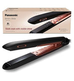 Panasonic Improve Shine and Temperature Control Hair Straightner. EH-HS99 Nanoe™ Technology, Single Stroke, (Black/Rose Gold)