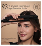 Panasonic Improve Shine and Temperature Control Hair Straightner. EH-HS99 Nanoe™ Technology, Single Stroke, (Black/Rose Gold)