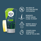 Veet Men Total Pro In Shower Hair Removal Cream Body Normal - 150ml