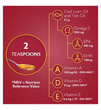 Seven Seas Cod Liver Oil Plus Omega-3 Fish Oil Liquid with Vitamin D 450ml