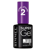 Rimmel London Super Gel Top Coat Nail Polish Glitter