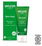Weleda Skin Food Moisturiser Face and Body Natural Organic Dry Skin, Primer (75ml)