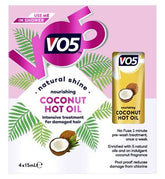 VO5 Hot Oil Nourishing Coconut 4 pack x 15ml