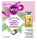 VO5 Hot Oil Nourishing Coconut 4 pack x 15ml