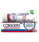 Corsodyl Complete Protection Gum Care Whitening Toothpaste Extra Fresh 75ml