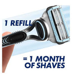 Gillette SkinGuard Sensitive Men’s Razor, 1 Handle, 1 Blade Refills