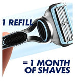 Gillette SkinGuard Sensitive Razor Blade Refills for Men, 4 Blades