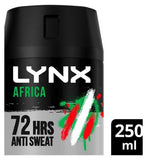 Lynx XXL Africa 72-hour protection Antiperspirant Deodorant Aerosol Spray for all-day freshness 250ml