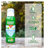 Jungle Formula Dry Protect Aerosol Insect Repellent 125ml - DEET free - Up to 6 hours Hours Protection - Non Greasy