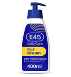 E45 Rich 24h Moisturiser Cream for Very Dry Skin 400ml