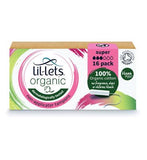 Lil-Lets Organic Non-Applicator Tampons Super 16 pack