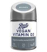 Boots Vegan Vitamin D3 25μg 90 tablets (3 month supply)