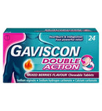 Gaviscon Double Action Heartburn & Indigestion Mixed Berries Flavour Tablets x24